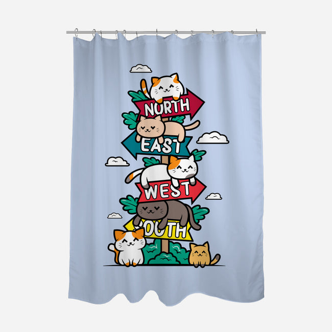 Travel Arrow Cats-None-Polyester-Shower Curtain-krisren28