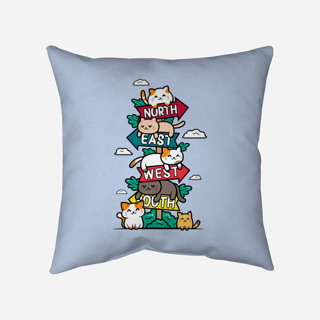 Travel Arrow Cats-None-Removable Cover w Insert-Throw Pillow-krisren28