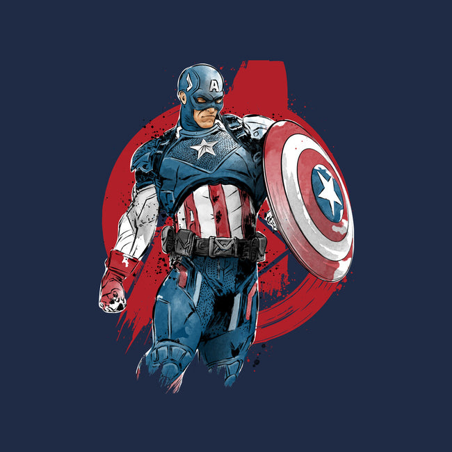 The First Avenger-Womens-V-Neck-Tee-DrMonekers
