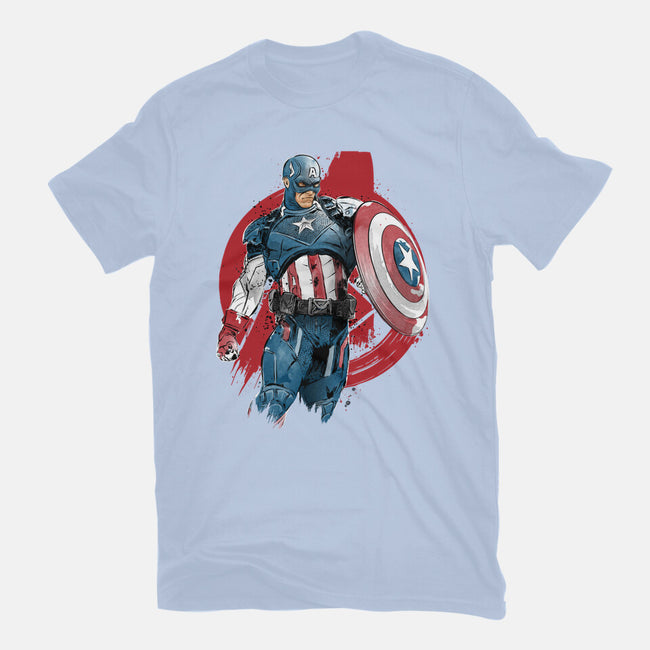 The First Avenger-Womens-Fitted-Tee-DrMonekers