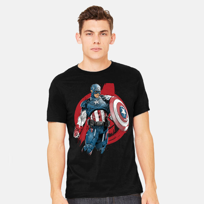 The First Avenger-Mens-Heavyweight-Tee-DrMonekers