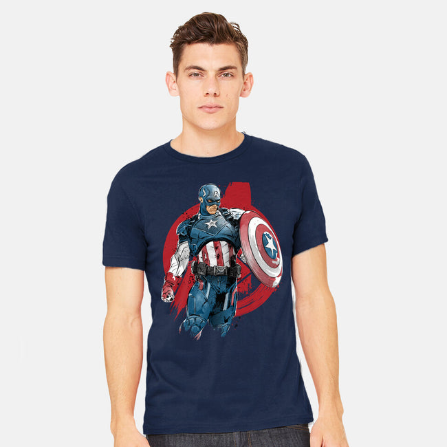 The First Avenger-Mens-Heavyweight-Tee-DrMonekers