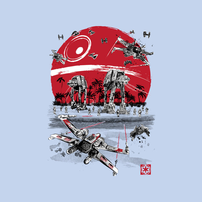 Battle On The Beach-Womens-Fitted-Tee-DrMonekers
