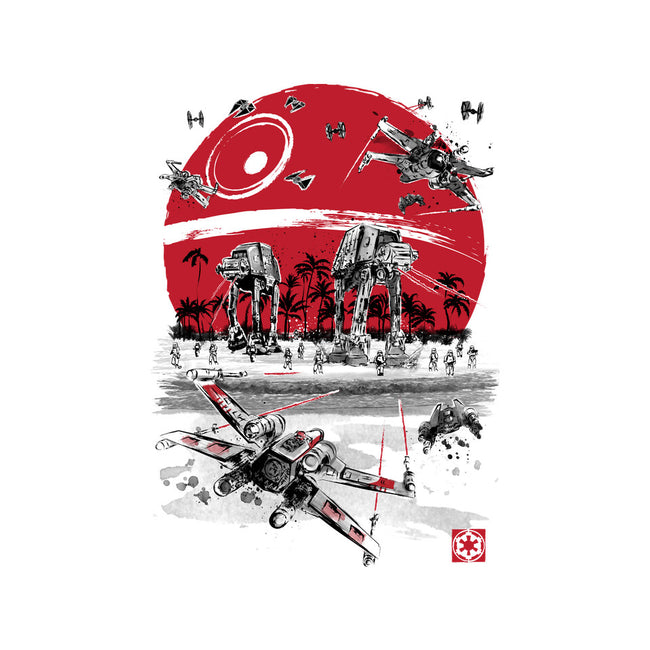 Battle On The Beach-Womens-V-Neck-Tee-DrMonekers