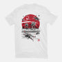 Battle On The Beach-Womens-Fitted-Tee-DrMonekers