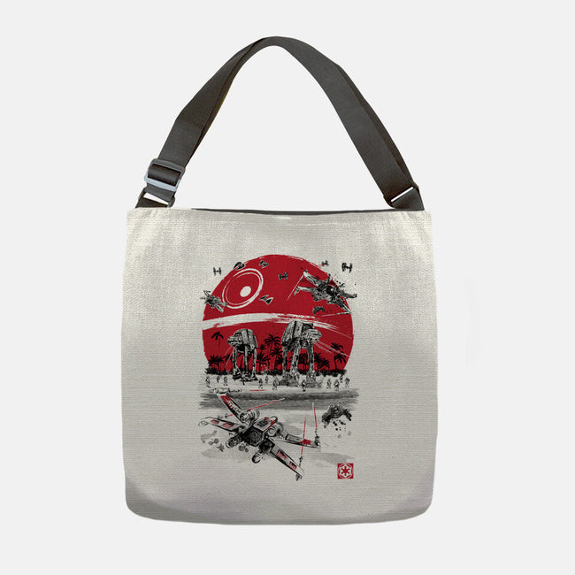 Battle On The Beach-None-Adjustable Tote-Bag-DrMonekers