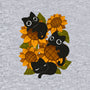 Sunflowers And Black Kitties-Unisex-Crew Neck-Sweatshirt-ricolaa