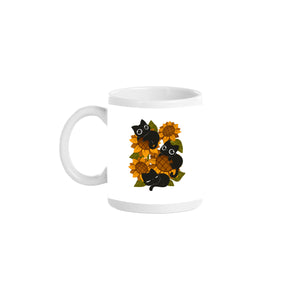 Sunflowers And Black Kitties