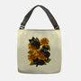 Sunflowers And Black Kitties-None-Adjustable Tote-Bag-ricolaa