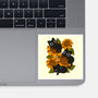 Sunflowers And Black Kitties-None-Glossy-Sticker-ricolaa