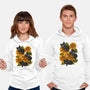 Sunflowers And Black Kitties-Unisex-Pullover-Sweatshirt-ricolaa