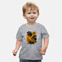 Sunflowers And Black Kitties-Baby-Basic-Tee-ricolaa