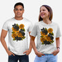 Sunflowers And Black Kitties-Unisex-Basic-Tee-ricolaa