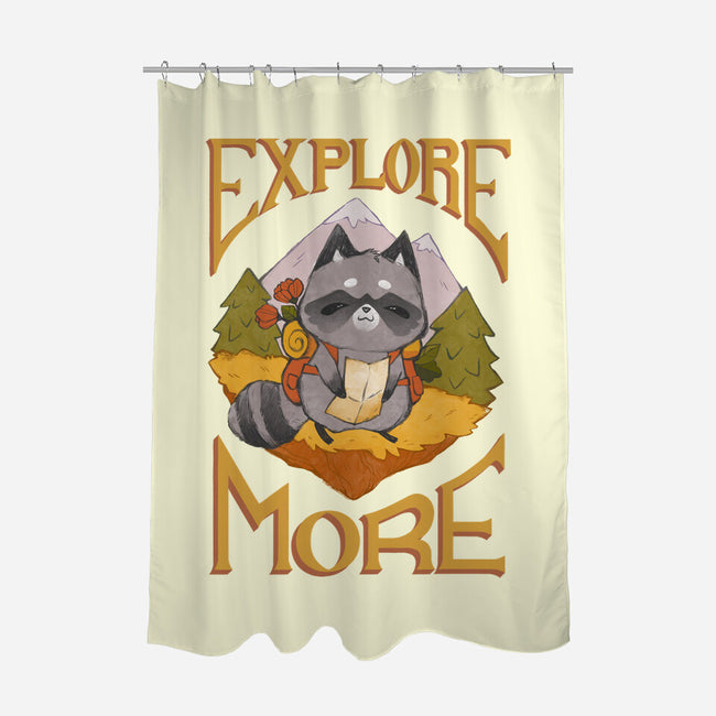 Explore More-None-Polyester-Shower Curtain-ricolaa