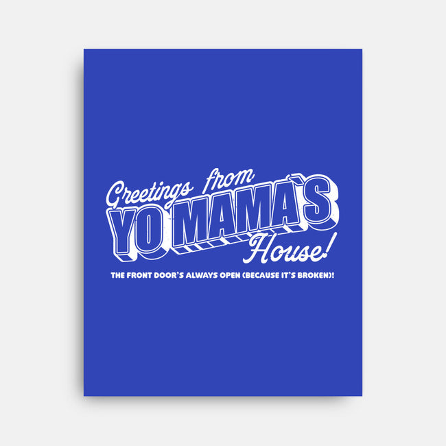 Greeting Mama House-None-Stretched-Canvas-Studio Mootant