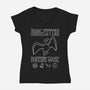 Honk Zeppelin-Womens-V-Neck-Tee-demonigote