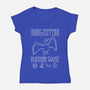 Honk Zeppelin-Womens-V-Neck-Tee-demonigote