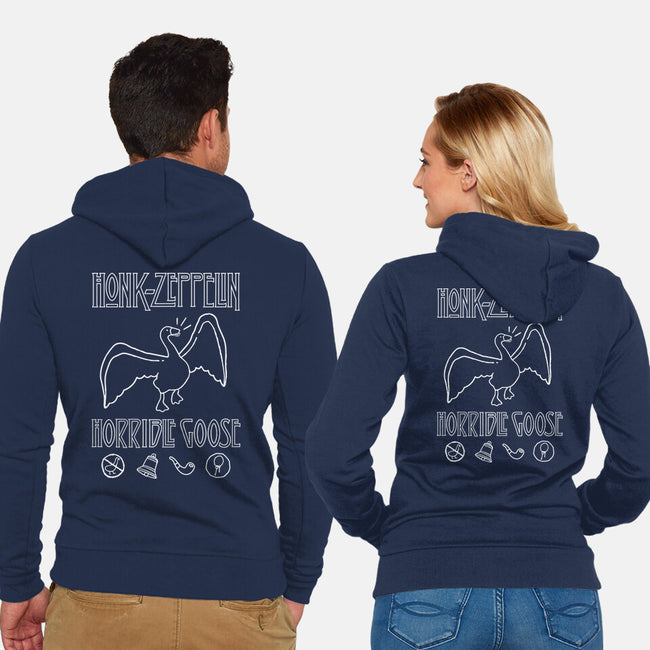 Honk Zeppelin-Unisex-Zip-Up-Sweatshirt-demonigote