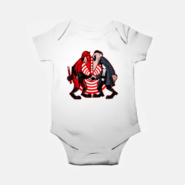 Devil Vs Antihero-Baby-Basic-Onesie-demonigote