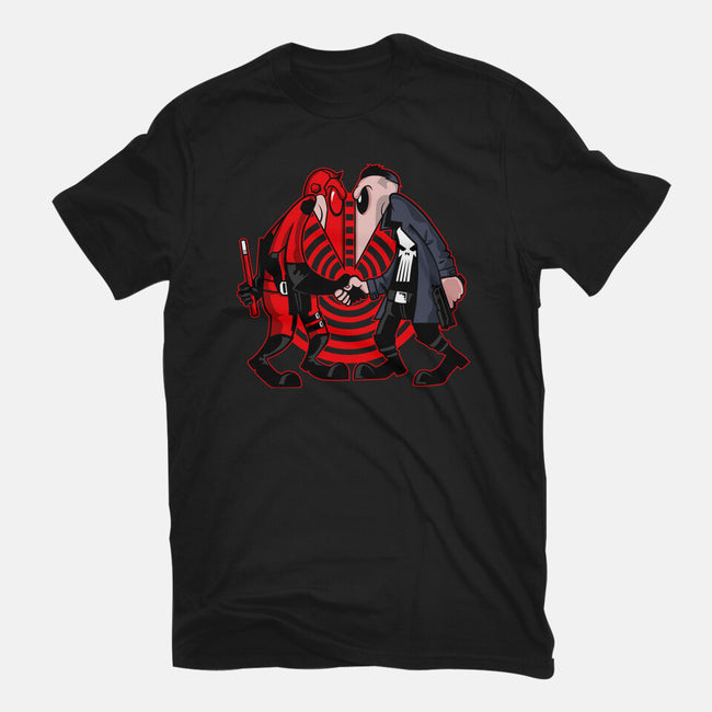 Devil Vs Antihero-Unisex-Basic-Tee-demonigote