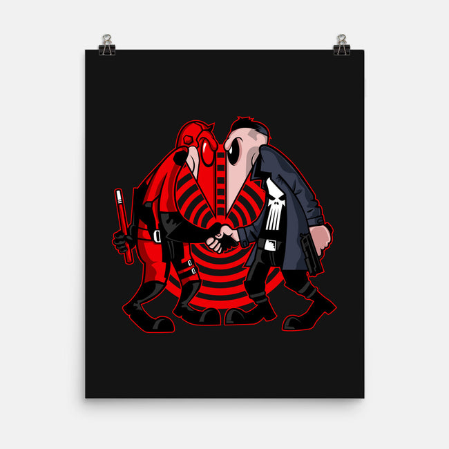 Devil Vs Antihero-None-Matte-Poster-demonigote