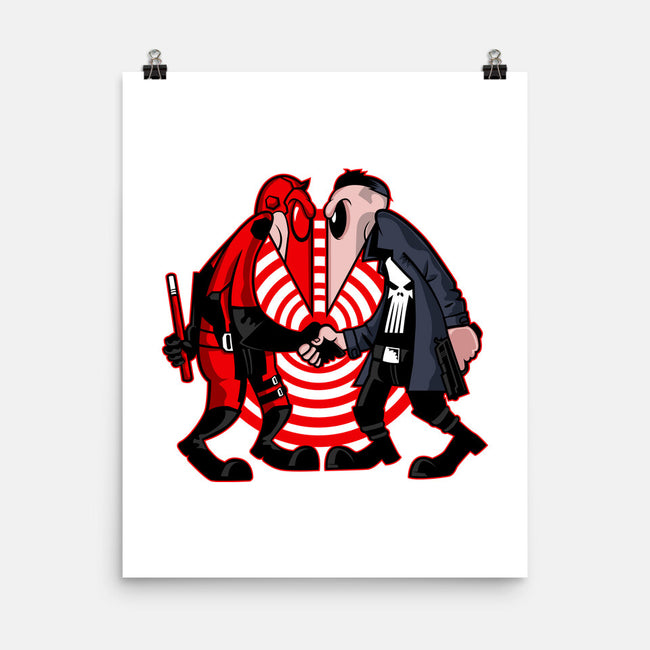 Devil Vs Antihero-None-Matte-Poster-demonigote