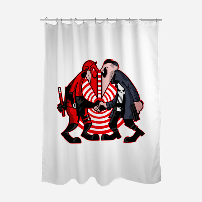 Devil Vs Antihero-None-Polyester-Shower Curtain-demonigote