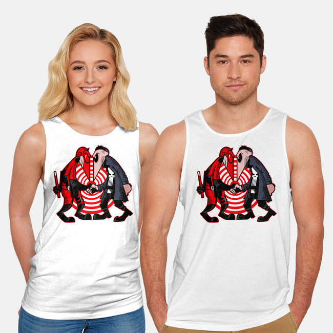 Devil Vs Antihero-Unisex-Basic-Tank-demonigote