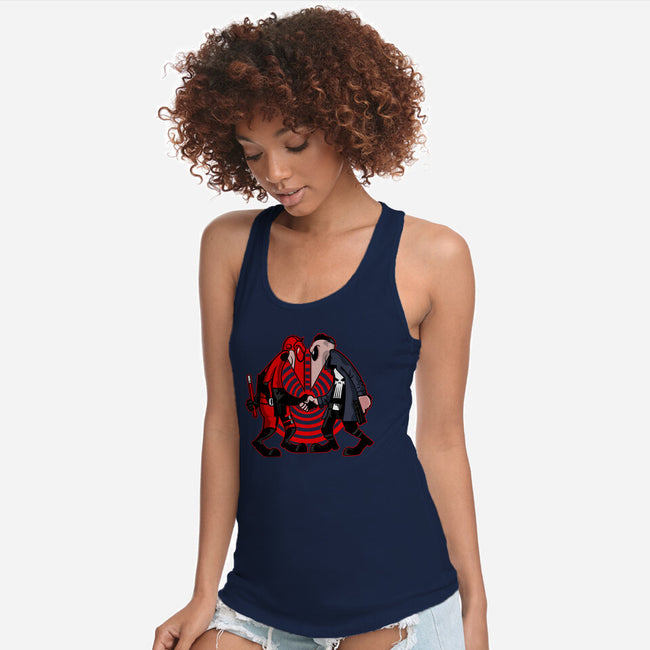 Devil Vs Antihero-Womens-Racerback-Tank-demonigote