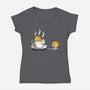 Cookie Jacuzzi-Womens-V-Neck-Tee-demonigote