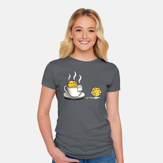 Cookie Jacuzzi-Womens-Fitted-Tee-demonigote