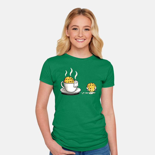 Cookie Jacuzzi-Womens-Fitted-Tee-demonigote