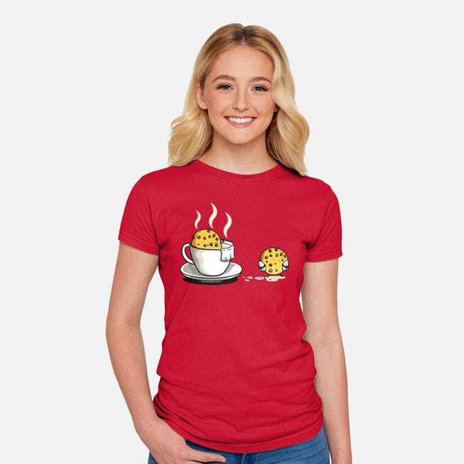 Cookie Jacuzzi-Womens-Fitted-Tee-demonigote