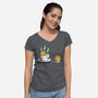 Cookie Jacuzzi-Womens-V-Neck-Tee-demonigote
