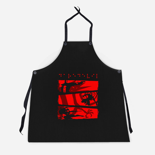 Hell City-Unisex-Kitchen-Apron-demonigote