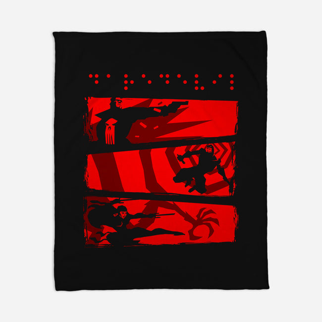 Hell City-None-Fleece-Blanket-demonigote