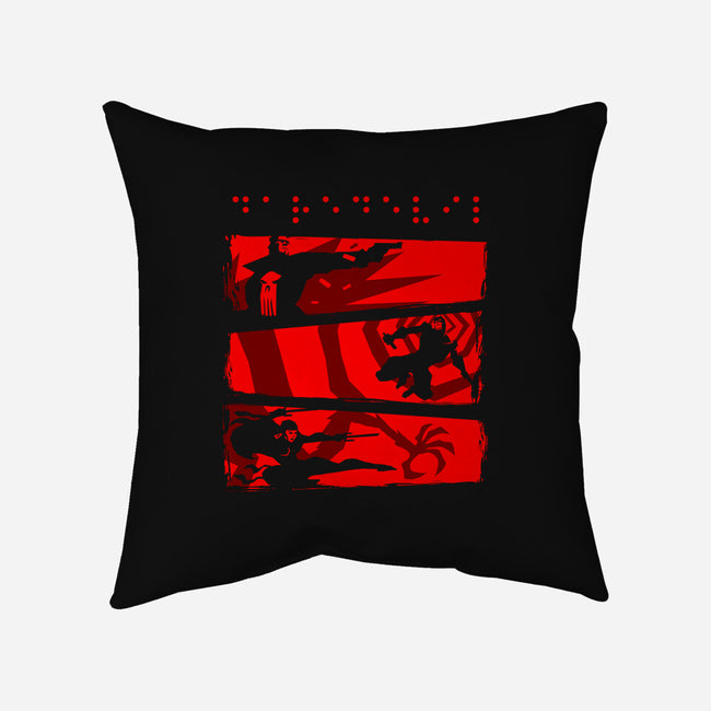 Hell City-None-Removable Cover w Insert-Throw Pillow-demonigote