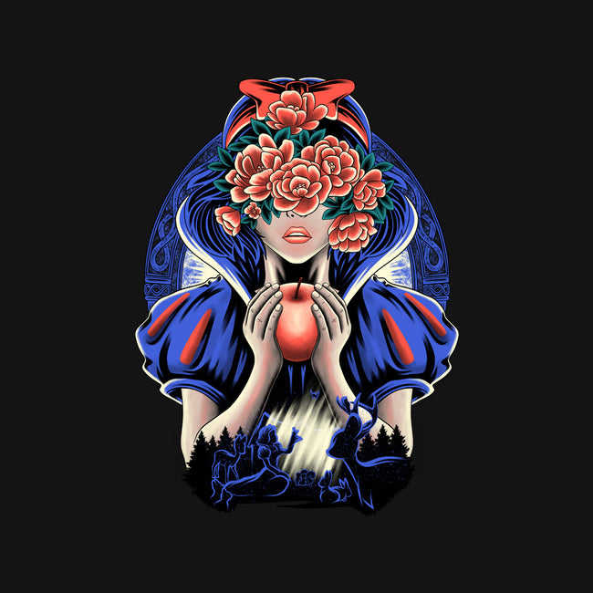 Snow Princess Flower Face-Womens-Fitted-Tee-rmatix