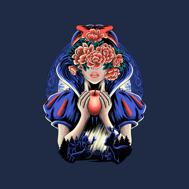 Snow Princess Flower Face-Womens-Fitted-Tee-rmatix