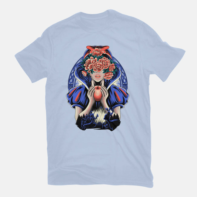 Snow Princess Flower Face-Womens-Fitted-Tee-rmatix