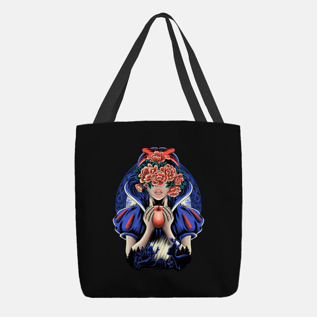 Snow Princess Flower Face-None-Basic Tote-Bag-rmatix