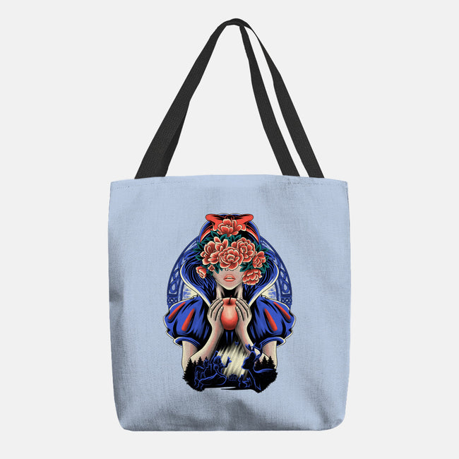 Snow Princess Flower Face-None-Basic Tote-Bag-rmatix