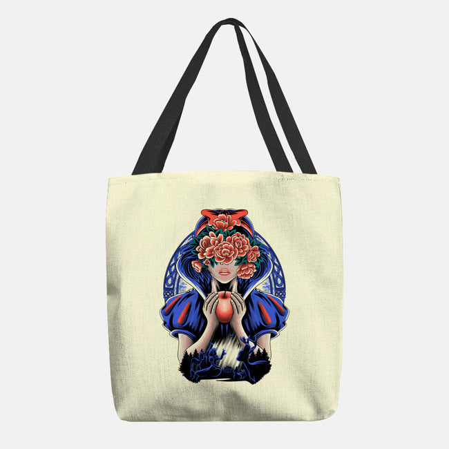Snow Princess Flower Face-None-Basic Tote-Bag-rmatix