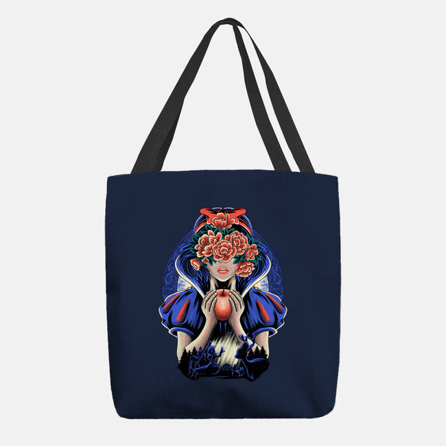 Snow Princess Flower Face-None-Basic Tote-Bag-rmatix