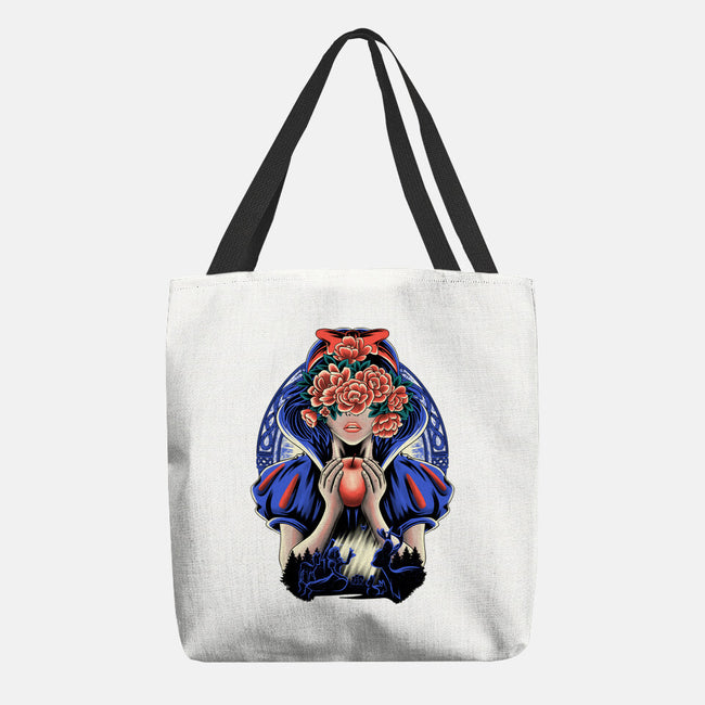 Snow Princess Flower Face-None-Basic Tote-Bag-rmatix