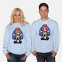 Snow Princess Flower Face-Unisex-Crew Neck-Sweatshirt-rmatix