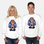 Snow Princess Flower Face-Unisex-Crew Neck-Sweatshirt-rmatix