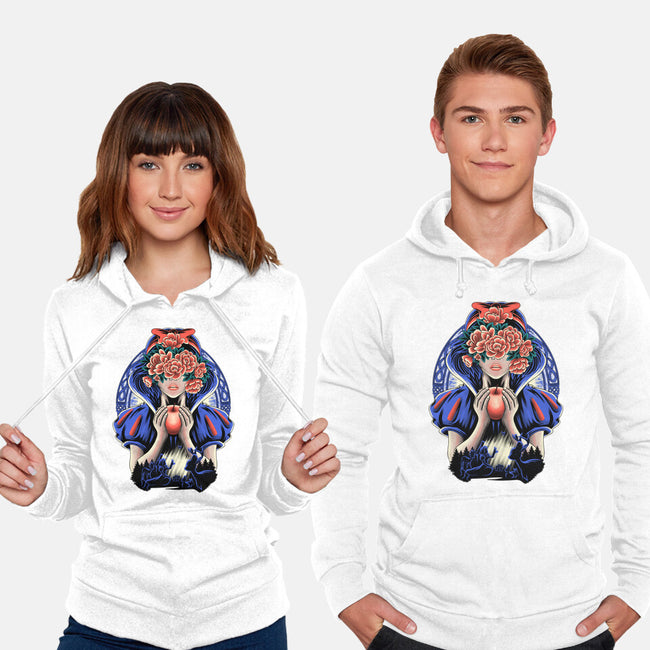 Snow Princess Flower Face-Unisex-Pullover-Sweatshirt-rmatix