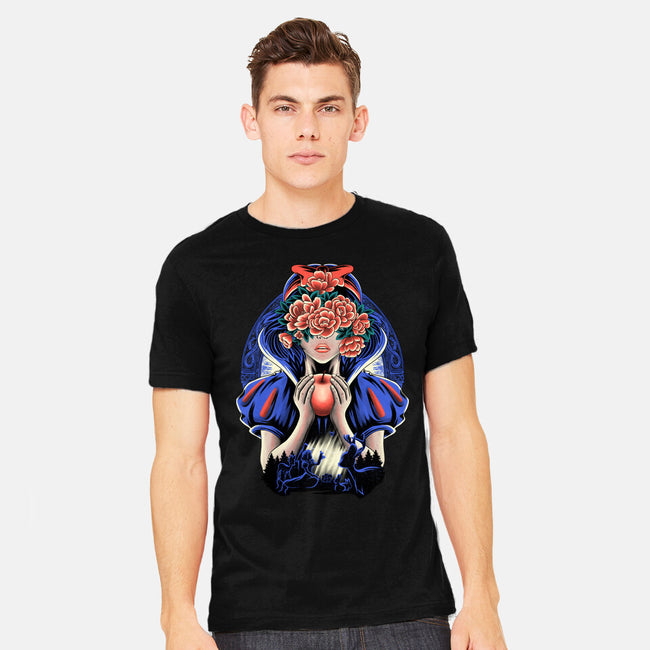 Snow Princess Flower Face-Mens-Heavyweight-Tee-rmatix