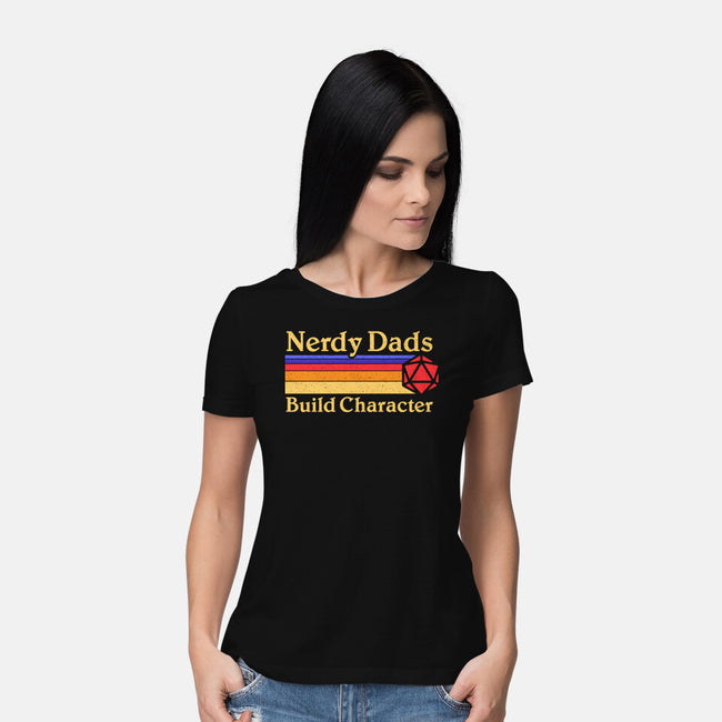 Nerdy Dads-Womens-Basic-Tee-Aarons Art Room